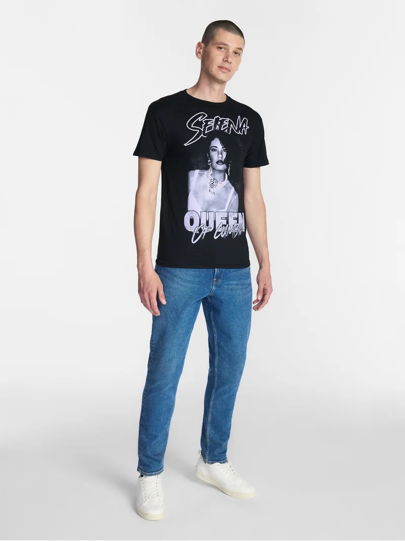 Selena Queen of Cumbia Men\u2019s and Big Men's Cotton Graphic Tee, Sizes S-3XL | Walmart (US)