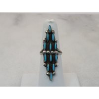 Vintage Zuni Turquoise Sterling Silver Ring. Sz 6 | Etsy (US)