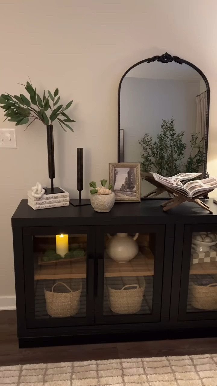 Added these black cabinets to my living room space. I had an annoying empty wall and these worked perfectly, the storage space is amazing and they are beyond affordable! 

#walmartcreator #walmart #betterhomeandgarden #decorating #greatideas #homedecor #cabinets #modernstyles #LTKHome