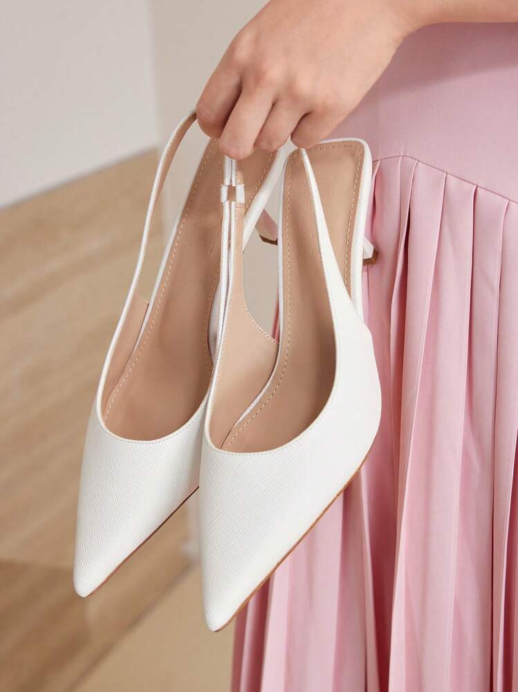 MOTF PREMIUM TACONES ALTOS DE SALÓN CON PUNTERA FINA Y TIRA EN EL TALÓN | SHEIN