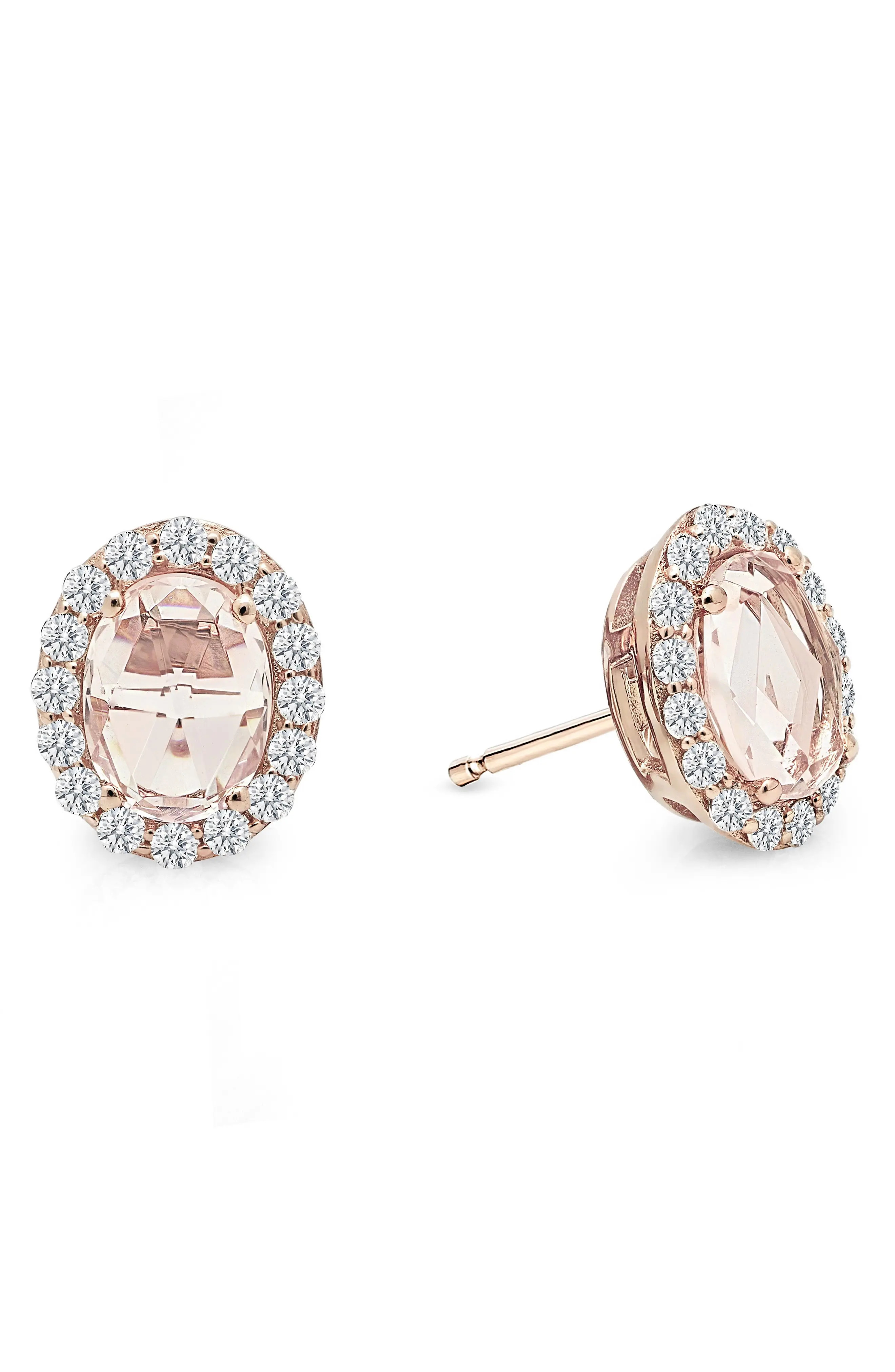 Lafonn Simulated Diamond Halo Earrings | Nordstrom