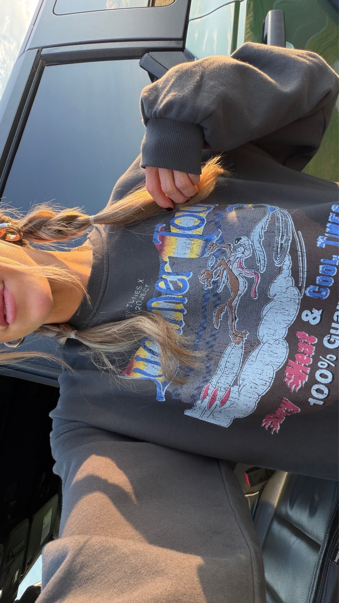 wearing a large in this super high quality, oversized sweatshirt!