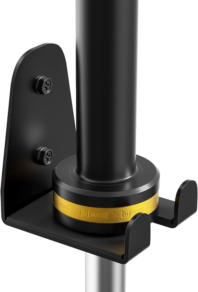 JNIHEEP Olympic Barbell Hanger,Garage Gym Bar Wall Rack,Vertical Barbell Mount Rack,Black Powder ... | Amazon (US)