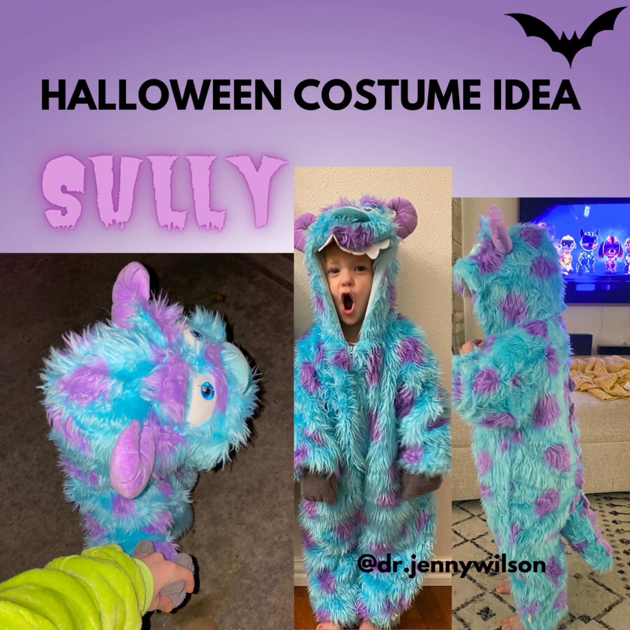The cutest kid/toddler Sully Halloween costume from Monsters Inc. 

Halloween costume idea, sulley, toddler, boy, girl, baby, Pixar, spooky, character, Mikey, cold weather, warm outfit.

#LTKBaby #LTKKids #LTKSeasonal