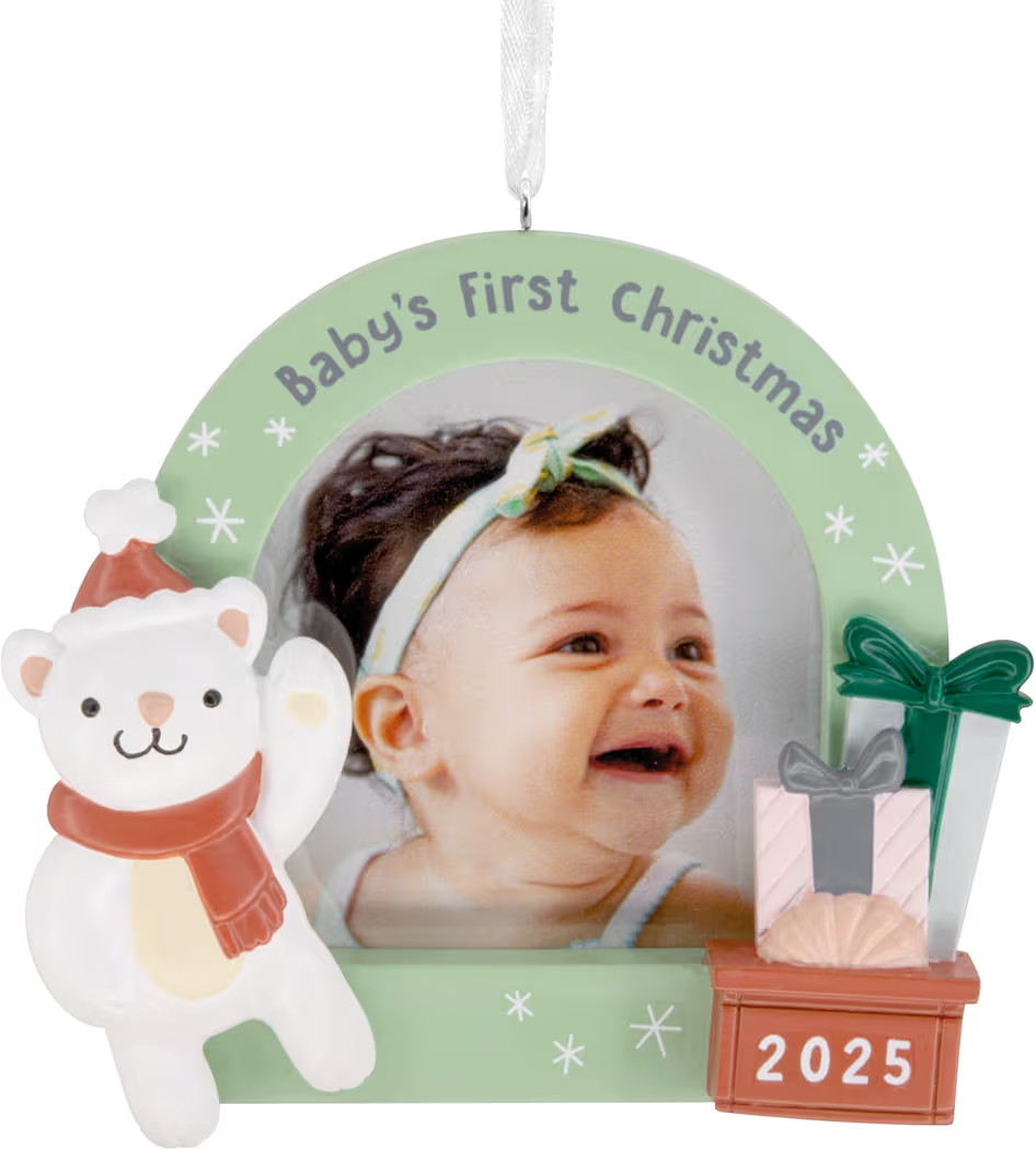 Hallmark Baby's First Christmas 2025 Photo Frame Christmas Ornament, New Baby Gifts | Amazon (US)