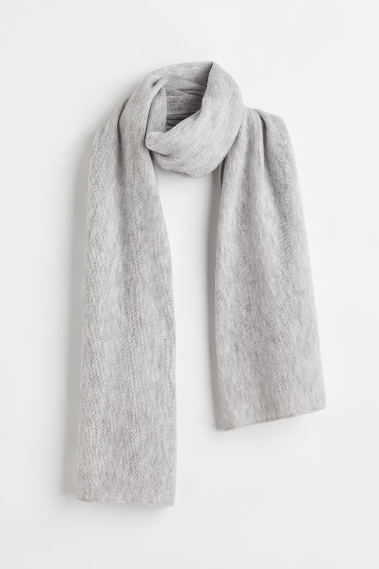 Fine-knit Scarf - Light gray - Ladies | H&M US | H&M (US + CA)
