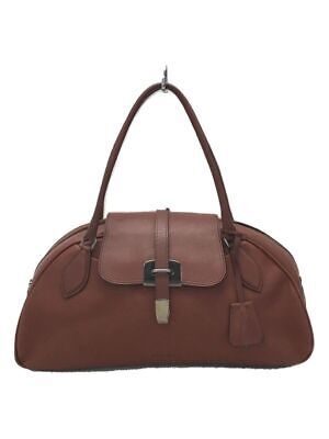 PRADA Boston bag leather brown Used  | eBay | eBay US