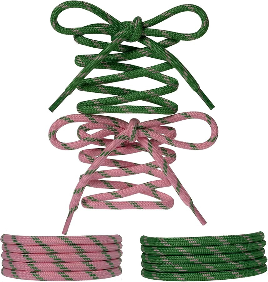 Paracord Shoe Laces Round Rope Shoelaces Multi Color Cord Shoe Strings for Sneakers Boots | Amazon (US)