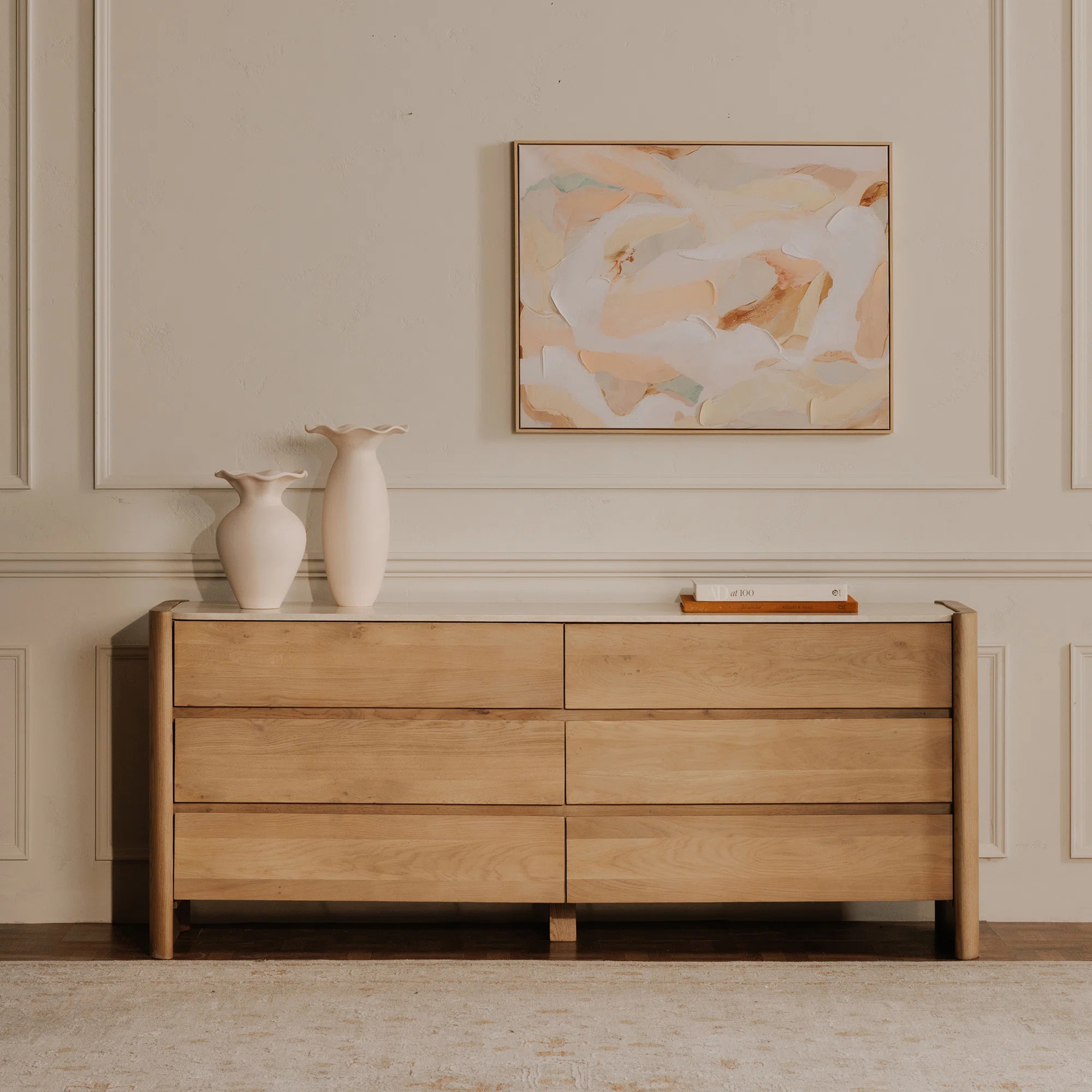 Gertis 6 Drawer Dresser Natural | Wayfair North America