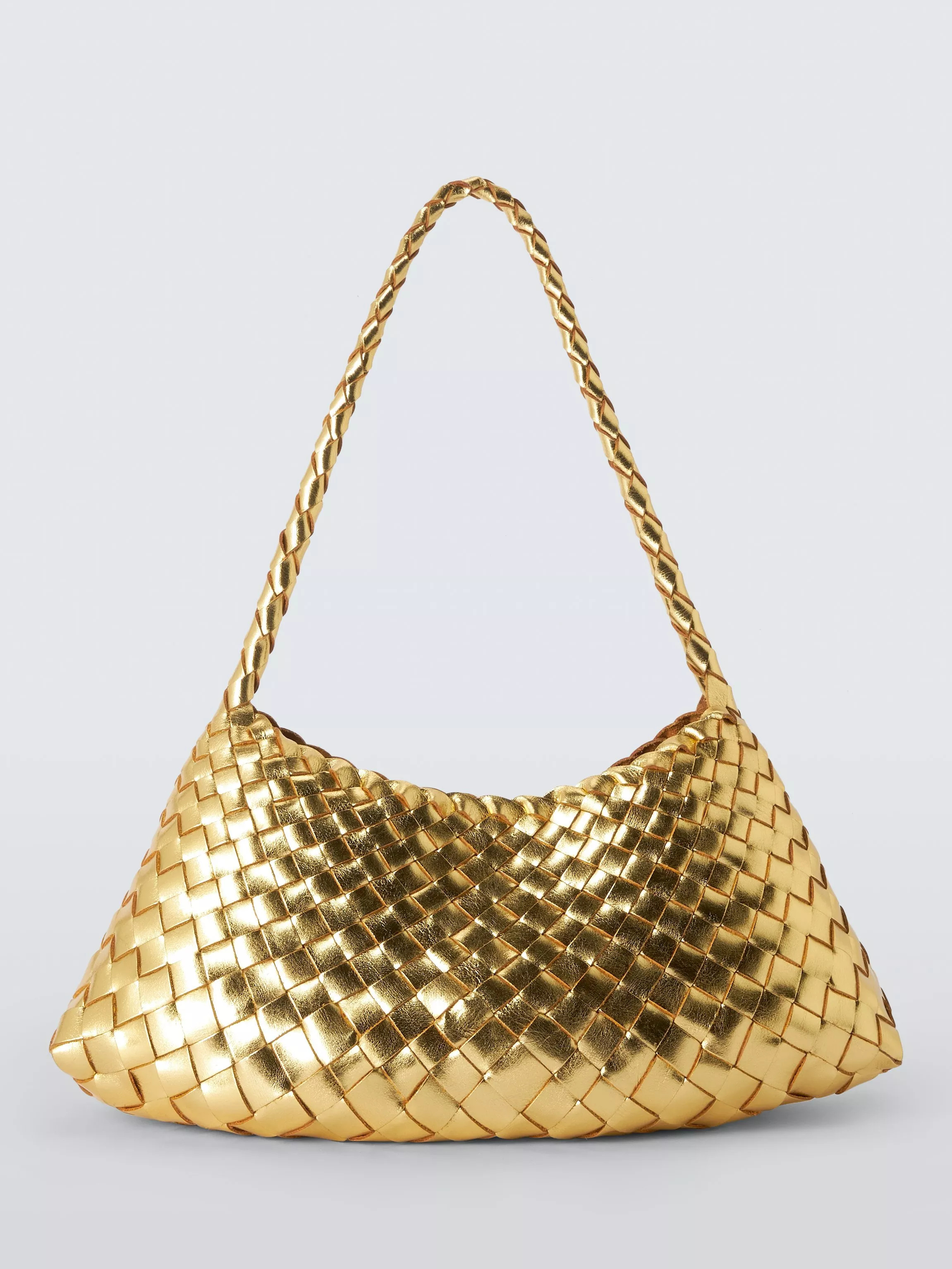 Rosanna Mini Leather Shoulder Bag, Gold | John Lewis (UK)