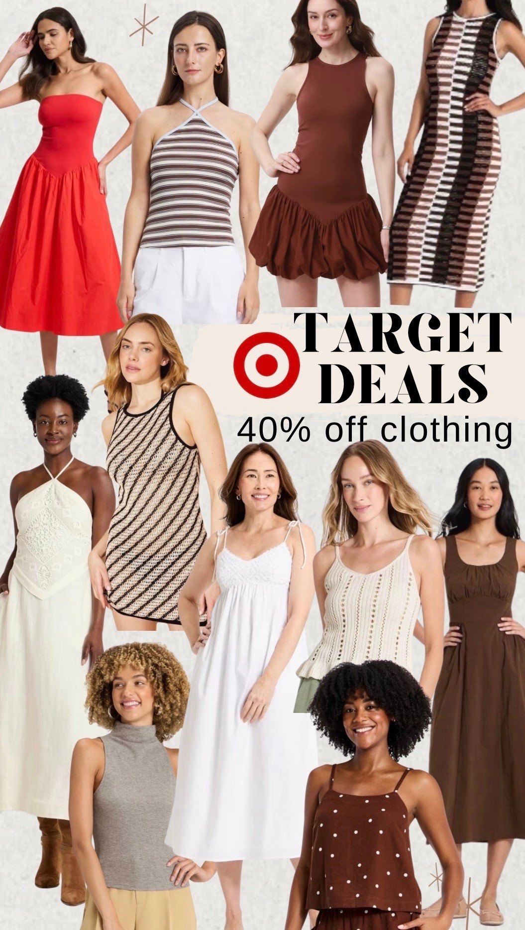 Target deals-
 40% off clothing!

#LTKootd #LTKgrwm #LTKSaleAlert