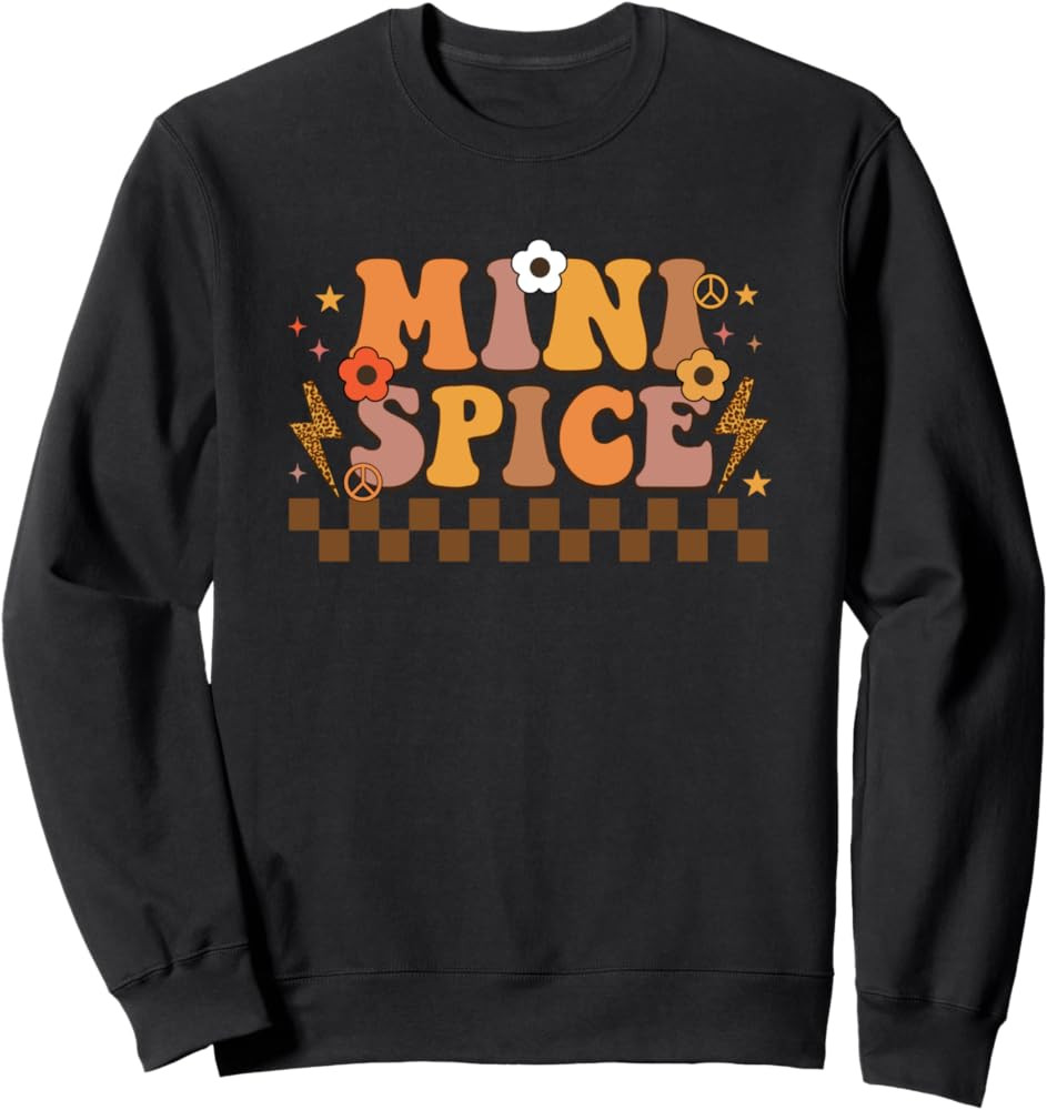 Mini Spice Funky Retro Groovy Peace Sweatshirt | Amazon (US)