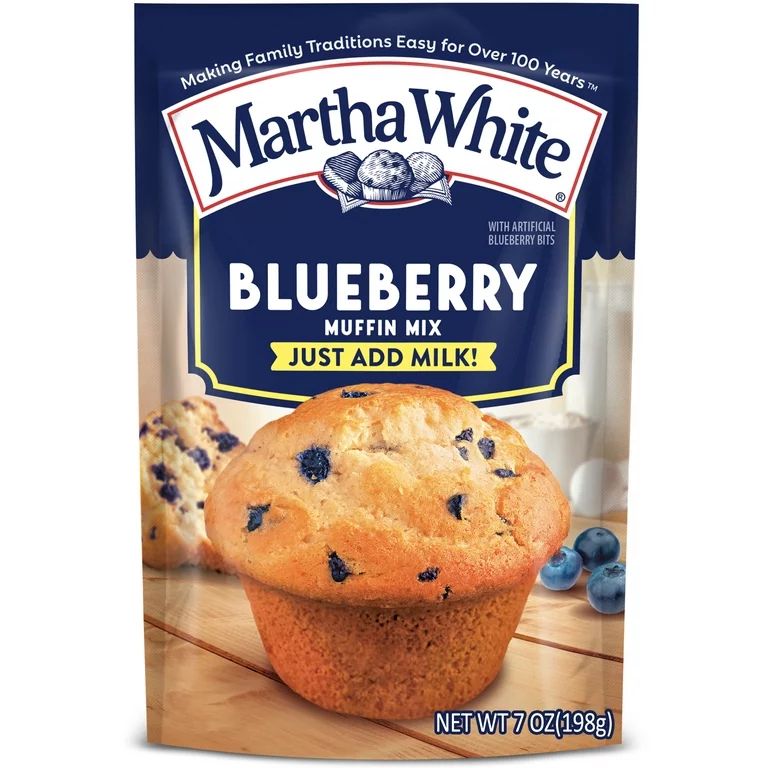 Martha White Blueberry Muffin Mix, 7 oz Bag | Walmart (US)