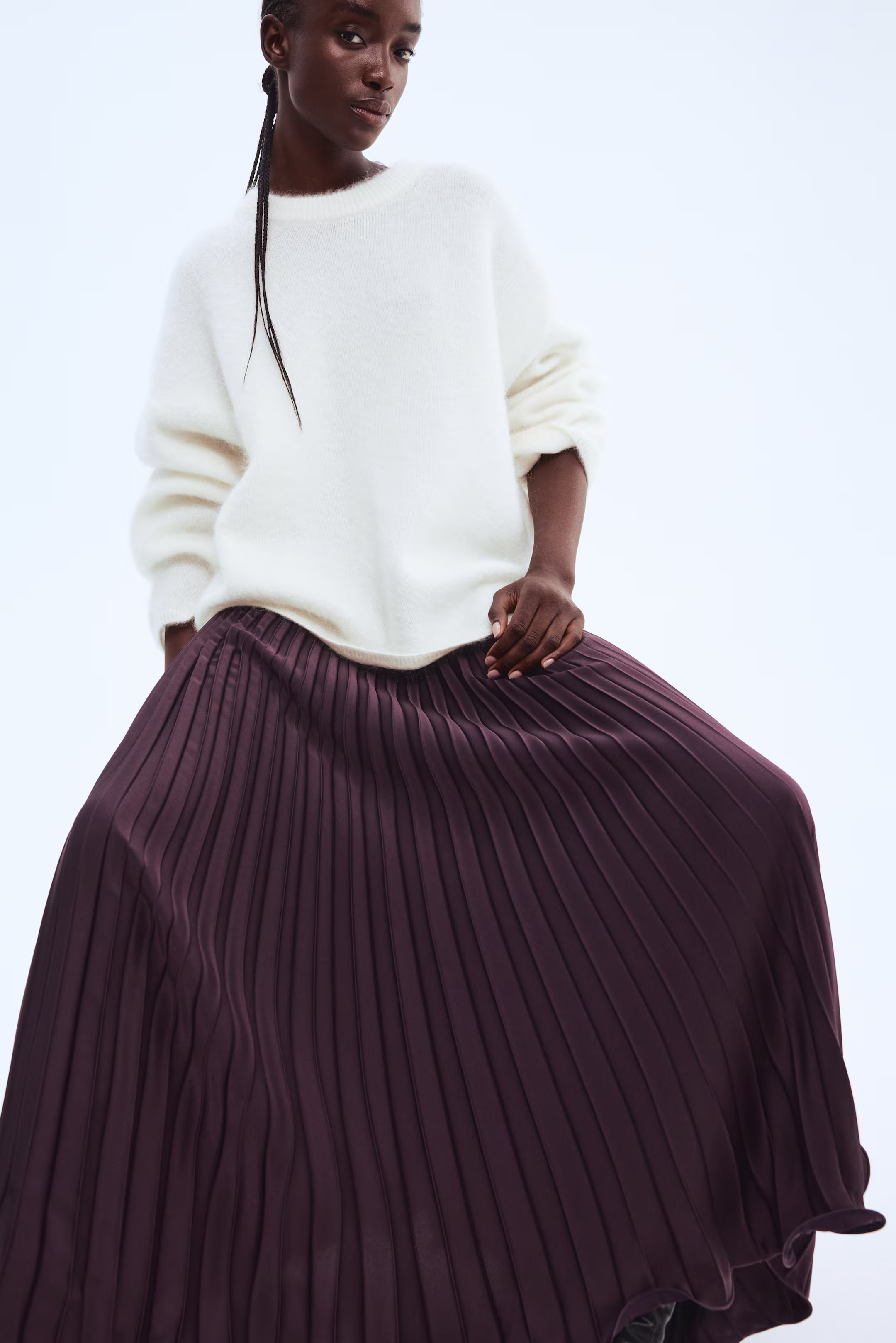 Pleated maxi skirt | H&M (UK, MY, IN, SG, PH, TW, HK)
