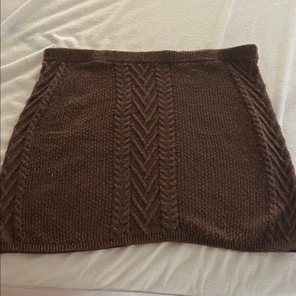 a.n.a Chocolate Cable Knit Mini Skirt | Poshmark