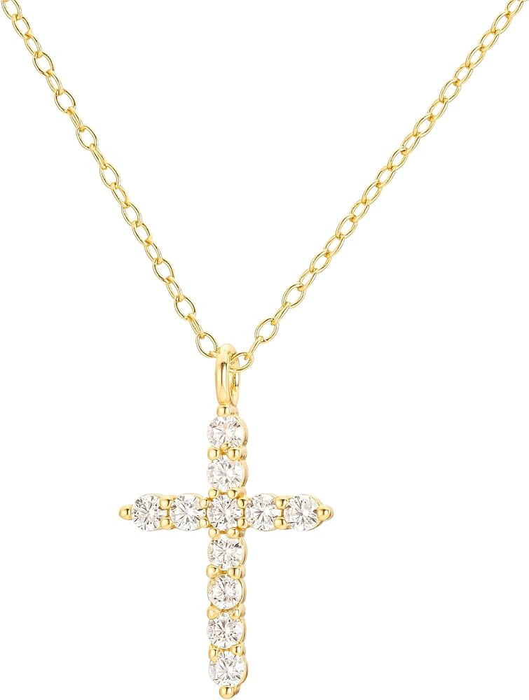 CAITLYNMINIMALIST CZ Diamond Pave | Sun Heart Butterfly Cross | Rhinestone Charm Dainty Chain Nec... | Amazon (US)