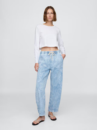 High Rise Easy Barrel Jeans | Gap (US)