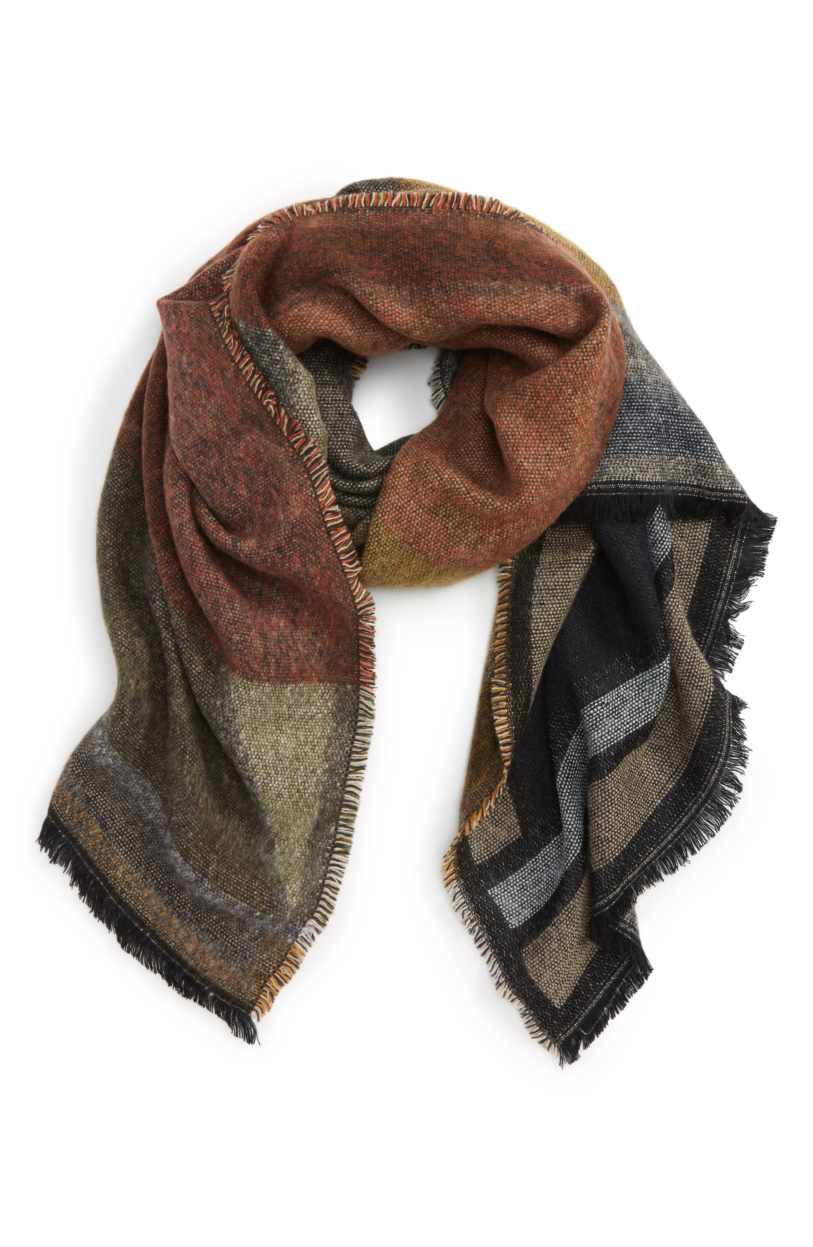 Geo Colorblock Scarf | Nordstrom