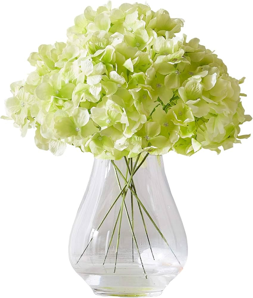 KISLOHUM Artificial Hydrangea Flower Heads Hydrangea Silk Flowers Head for Wedding Centerpieces B... | Amazon (US)