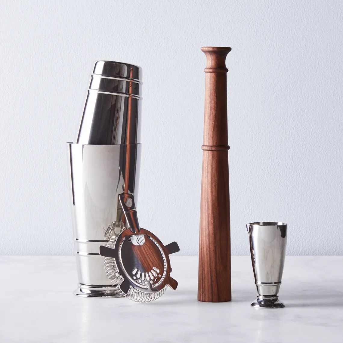 Crafthouse Stainless-Steel Cocktail Shaker & Tool Set | Food52
