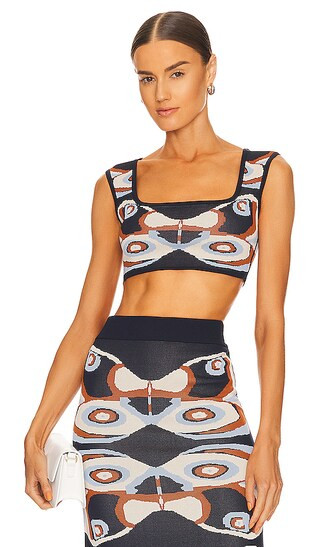 Cali Top in Navy Butterfly | Revolve Clothing (Global)