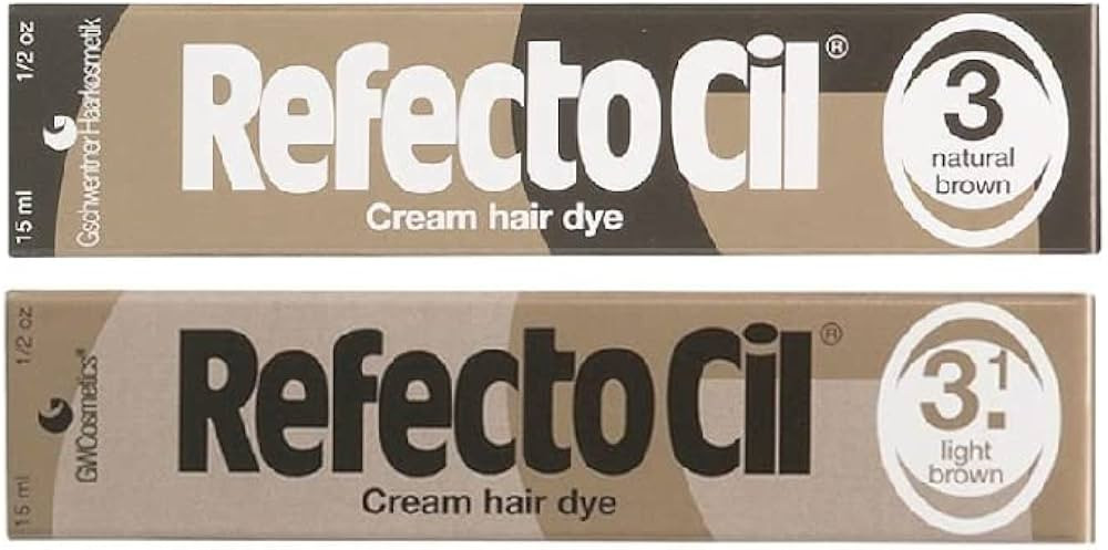 Refectocil Twin Pack Light Brown and Natural Brown Cream Hair Dye, 15ml X 2 by RefectoCil | Amazon (CA)