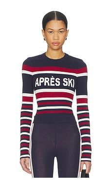Show Me Your Mumu Slopes Sweater in Navy Apres Ski Stripe from Revolve.com | Revolve Clothing (Global)