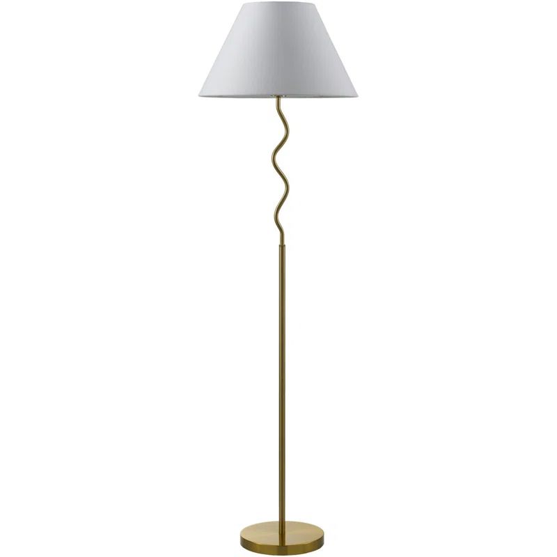 Jussuf 62.3'' Brass Traditional Floor Lamp | Wayfair North America