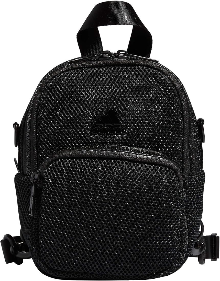 adidas Women's Airmesh Convertible Mini Backpack-Crossbody Bag, Black, One Size | Amazon (US)