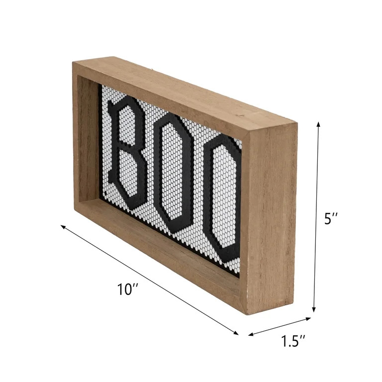 Boo Tabletop Decor For Indoor Settings - Halloween Decoration Piece | Walmart (US)
