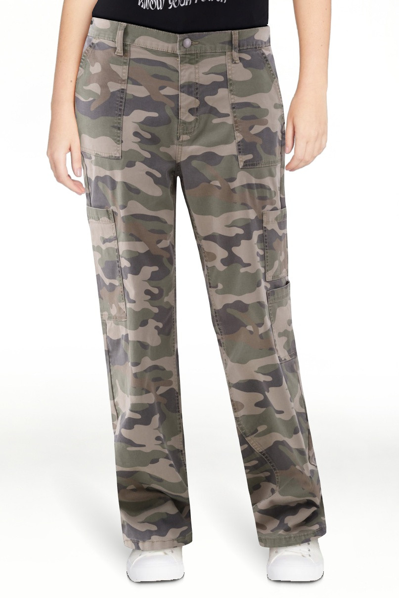 No Boundaries Wide Leg Cargo Pants, 31.5'' Inseam, Women's | Walmart (US)