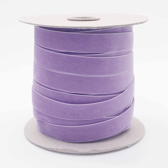 WHOLESALE Velvet Ribbon Violet Swiss velvet ribbon by roll bulk light purple velvet ribbon violet... | Etsy (CAD)