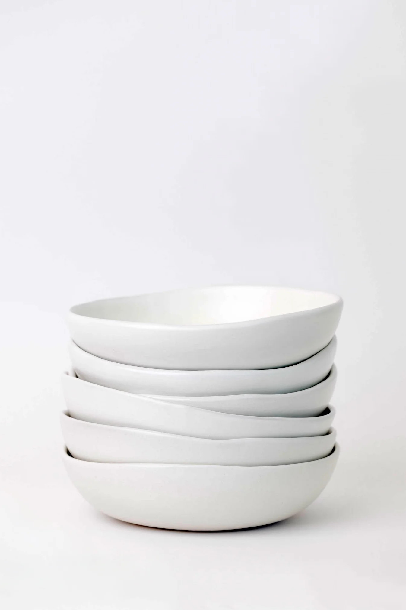 Drift Bowl - Matte White - Set of 6 | THELIFESTYLEDCO