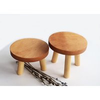 Small Wood Plant Stand, Wooden Pot Holder Table, Mini Stool | Etsy (US)