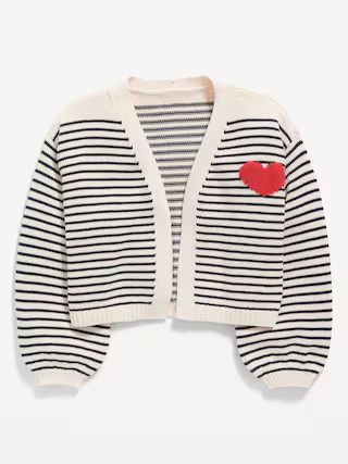 Printed Open-Front Cardigan for Girls | Old Navy (US)