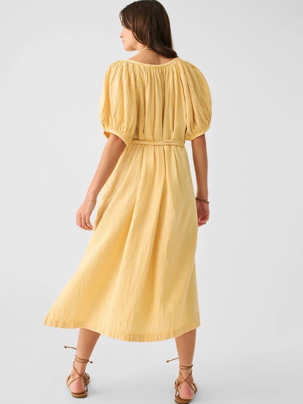 Dream Cotton Gauze Carmel Dress | Faherty