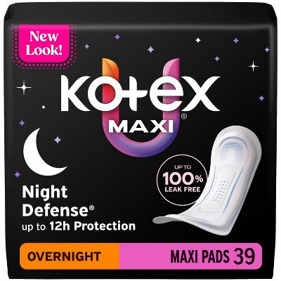 Kotex Maxi Overnight Pads - 39ct | Target