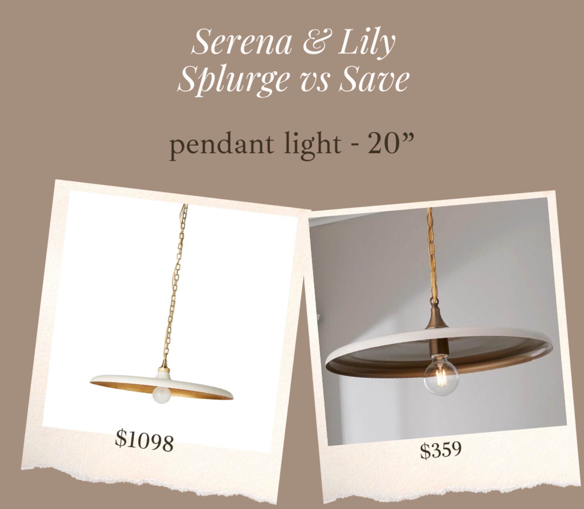 These are some of my favorite kitchen island pendant lights! They look designer (like Serena & Lily and visual Comfort) but a fraction of the cost! 