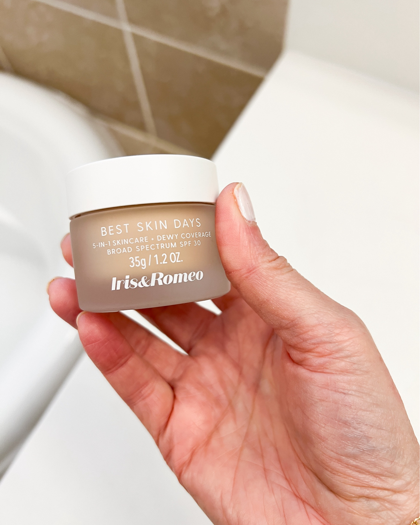 This tinted serum-strength skincare foundation formula gives natural coverage, a glowy, hydrated finish, and protection against UVA/UVB and blue light as a 5-in-1 with skin adapting shade match

1. Hyaluronic Acid & Glycerin: Retains its weight in water, making it an exceptional hydrator and skin-identical glycerin helps maintain the skin moisture

2. Vitamin C and Bulgarian Rose Damascena Complex: Serum-strength concentrate that supports natural collagen, firmness, and elasticity.

3. Non-Nano Mineral Zinc Oxide: Reef-friendly SPF 30 protection shields against UVA/UVB blue light.

4. Vitamin E for antioxidant protection; supports the fight against free radicals that can damage the skin and accelerate aging

5. Evens out skin tone in 12 shades light enough to match a breadth of skin tones

Made without any of those pesky “no-no’s”


#LTKFindsUnder50 #LTKOver40 #LTKBeauty