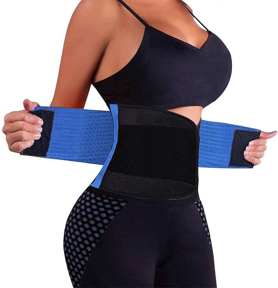 VENUZOR Waist Trainer Belt for Women - Waist Cincher Trimmer - Slimming Body Shaper Belt - Sport ... | Amazon (US)