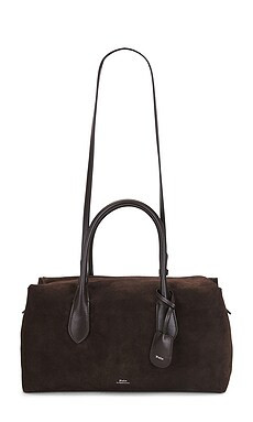 Polo Ralph Lauren Suede & Leather Medium Satchel in Chocolate & Tobacco from Revolve.com | Revolve Clothing (Global)