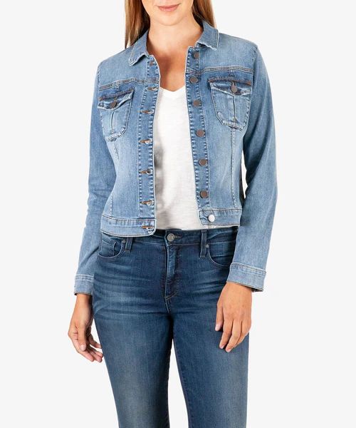 Amelia Denim Jacket (Easygoing Wash) | Kut From Kloth