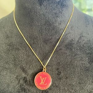 LV zipper pull necklace | Poshmark