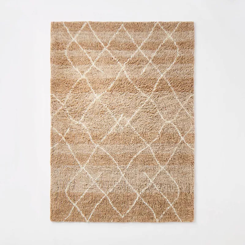 Moroccan Wool Shag Rug Brown - Threshold™ designed with Studio McGee | Target