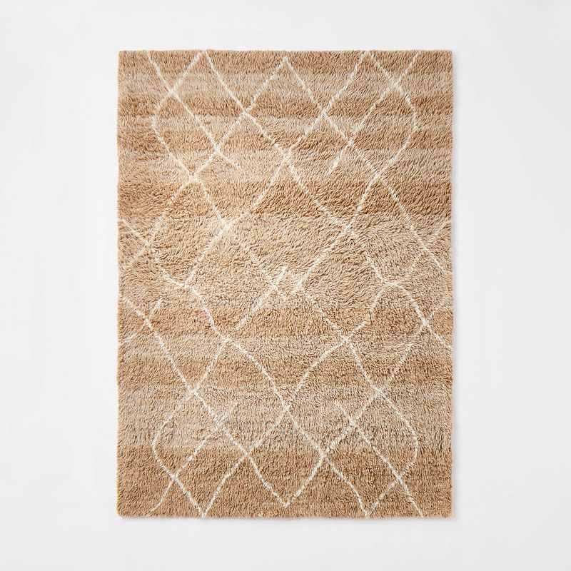 Moroccan Wool Shag Rug Brown - Threshold™ designed with Studio McGee | Target