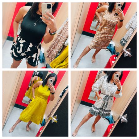 Target dresses 20% off
Wearing S in shorts, zebra dress, long sleeve dress 
Wearing XS in yellow dress 


#LTKunder50 #LTKstyletip #LTKFind