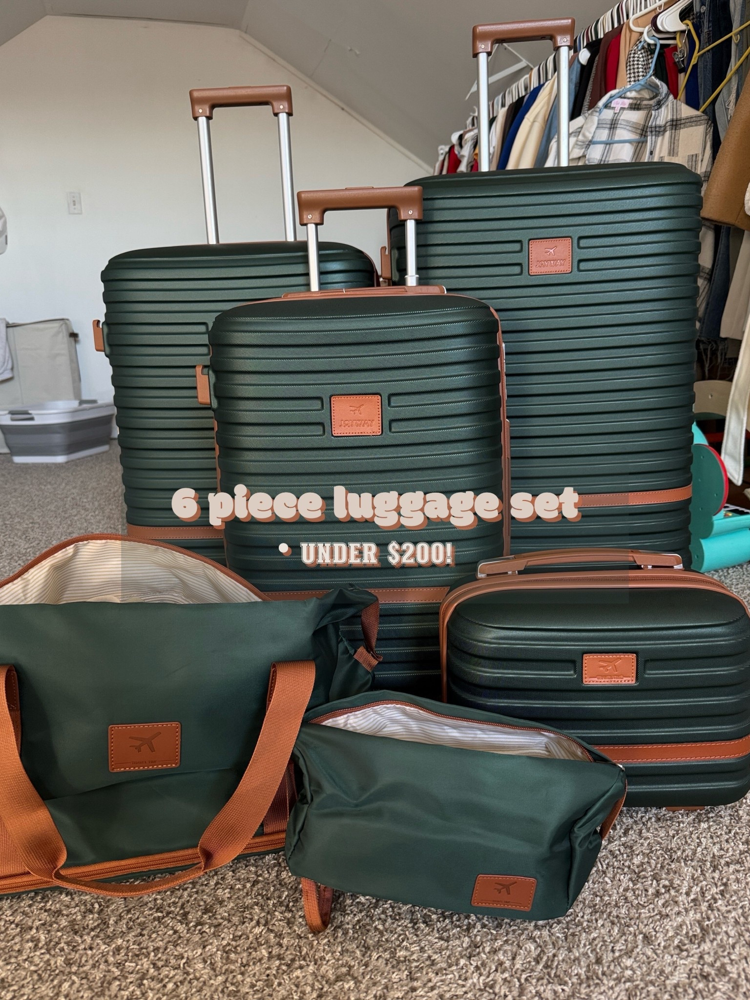 6 piece luggage set for UNDER $200! On sale too!! 

Travel, luggage, suitcase

#LTKSaleAlert #LTKTravel