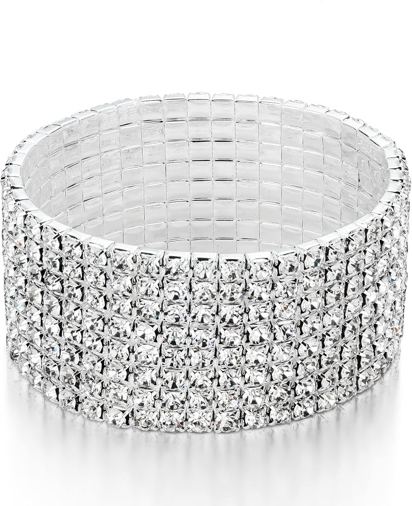 Color:    8 Row Silver Medium Size | Amazon (US)