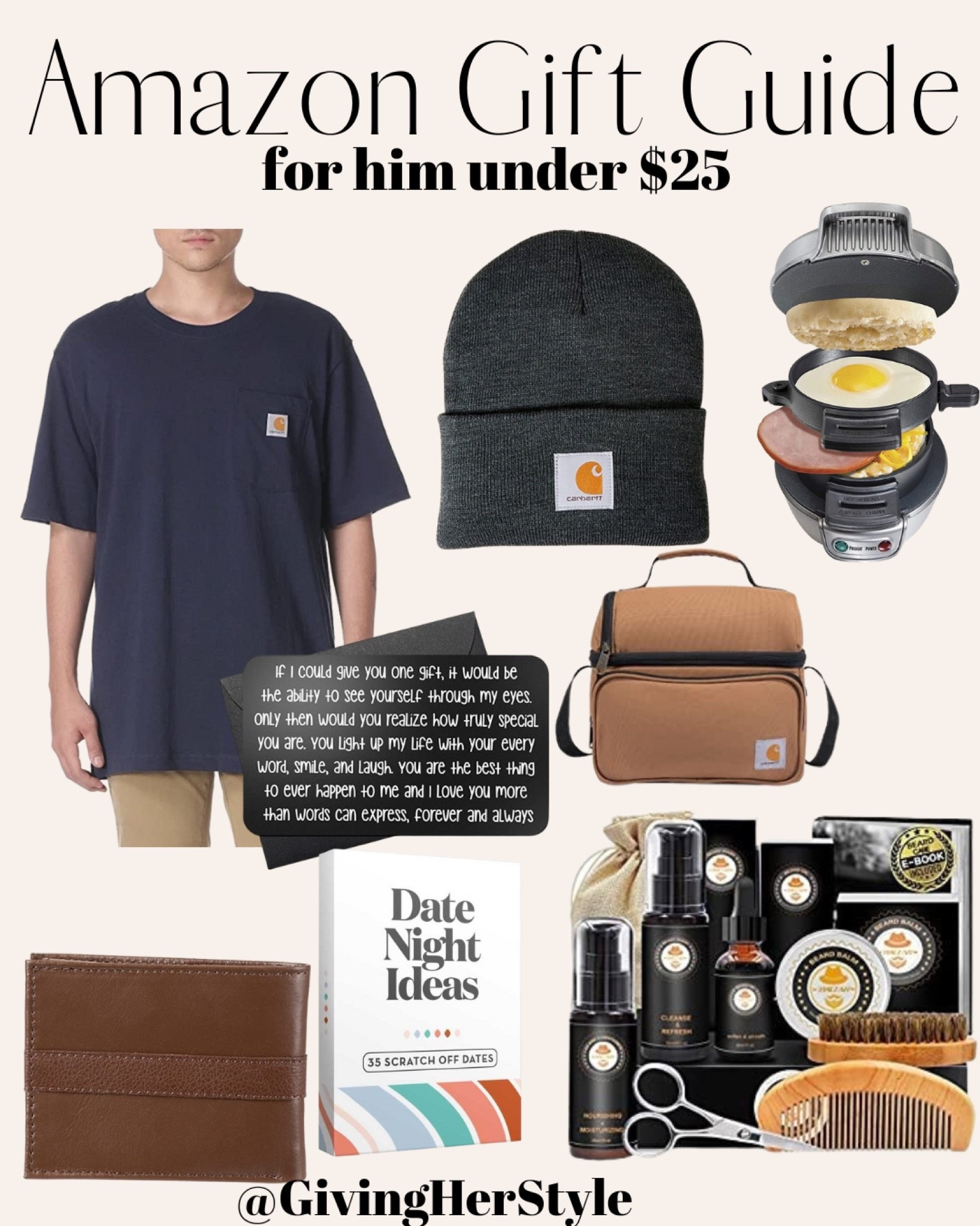 Amazon gift guide for him under $25 
| amazon | amazon prime | amazon finds | amazon mens | amazon gifts | amazon gift guide | best of amazon | amazon favorites | gifts for him | gifts for FIL | gifts for father in law | gifts for dad | budget friendly | gifts under 25 for him | gift guides | gift guide for him | gifts for husband | gift guide for husband | gifts for boyfriend | gift guide for boyfriend | carhart | 
#amazon #amazongifts #giftguide #giftsforhim

#LTKGiftGuide #LTKmens #LTKHoliday