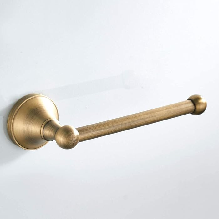 European Antique Gold Tissue Holder, Copper Bathroom Towel Rack | Amazon (US)